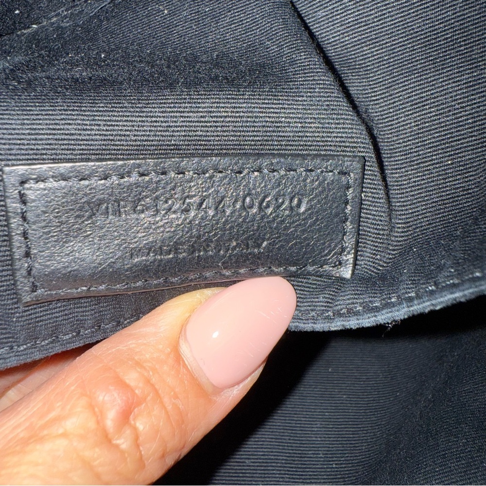 SAINT LAURENT Calfskin Matelasse Monogram Lou Camera Bag Dark Beige - Picture 11 of 15